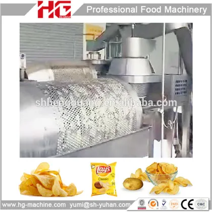 China high quality gas potato crackers production line