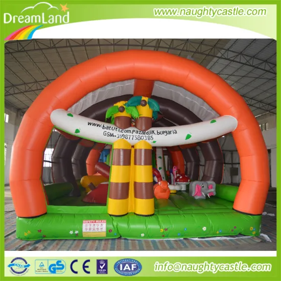 Hot sale giant new large forest inflatable fun city games for kids
