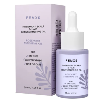Label Pribadi Minyak Pertumbuhan Rambut Rosemary - Serum Bergizi Kulit Kepala 30ml Untuk Pertumbuhan Rambut