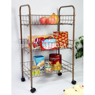 Modern Home Storage And Organization Furniture Metal Mire Trolley/Home Sundries Organizer/Food Storage/Cloth Storage