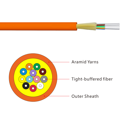 12 24 cores singlemode optical distribution fiber cable