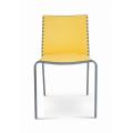 Cheap metal frame plastic back&seat dining chair