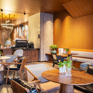 Muebles de comedor de hotel personalizables para interiores modernos