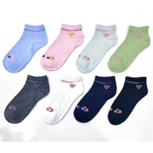 Socks with a popular flower pattern