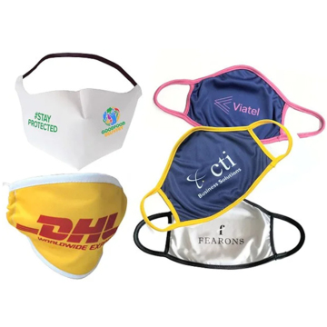 Logo tùy chỉnh Mặt nạ có thể sử dụng lại cho các sự kiện thể thao - Mặt nạ bông thương hiệu quảng cáo