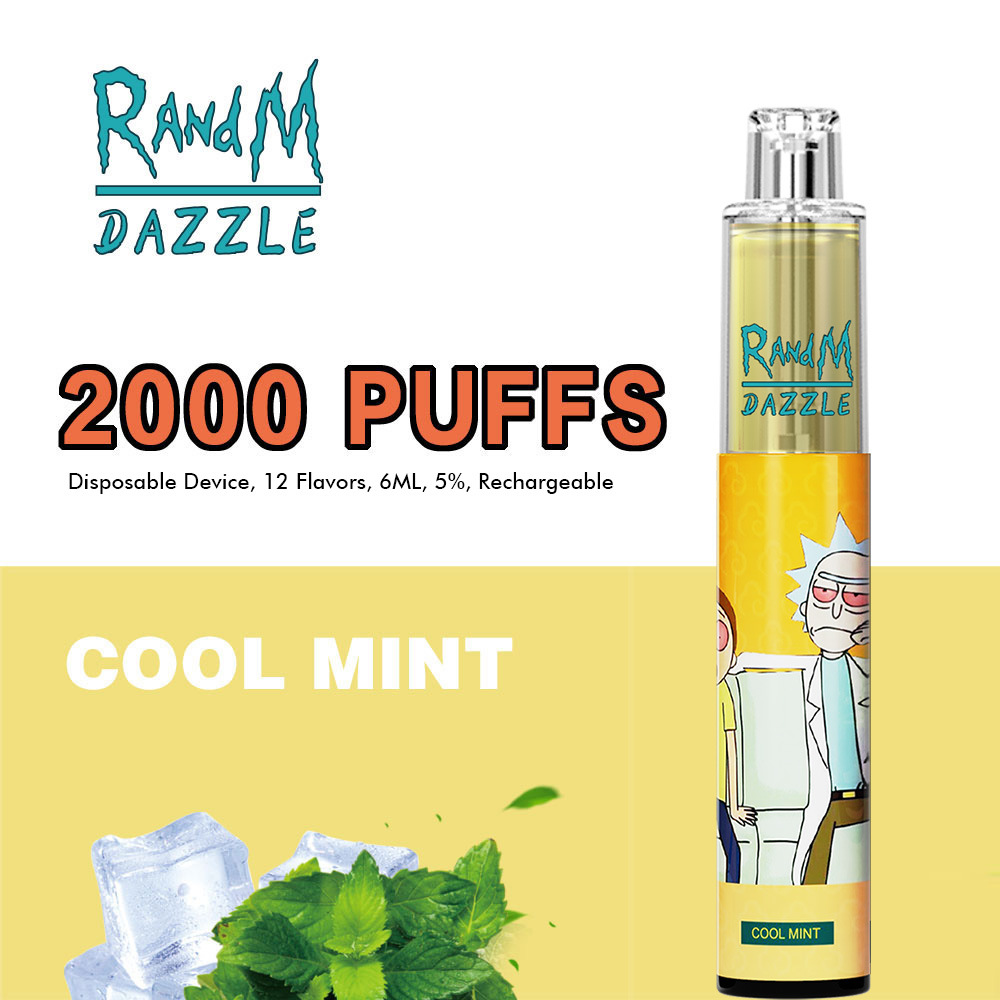 Randm Dazzle 2000 Puffs Defaceable Vape Device 5 ٪