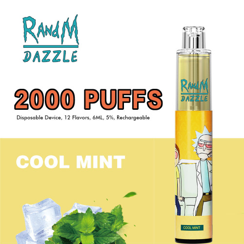 Randm Dazzle 2000puffs одноразовый вейп красочный RGB Light