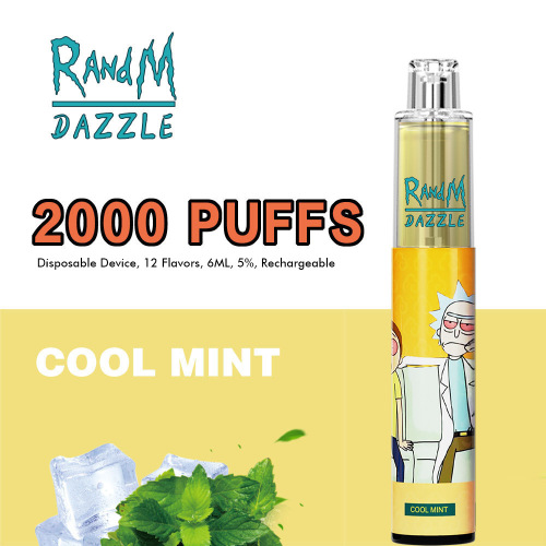 2000 Puffs Randm Dazzle Vape (RGB Lights)