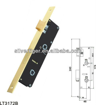 LT3172B aluminum door mortise lock body