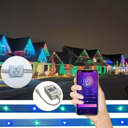 RGBW DC48V Point Lights - Permanent LED Christmas Lights Outdoor Waterproof Decorative Lighting