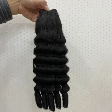 Wholesale Pixie Curls Human Hair Bundles Cuticle Aligned Customized Texture Virgin Super Double Drawn Hair