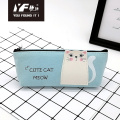 School stationary cat pattern cute canvas pencil case