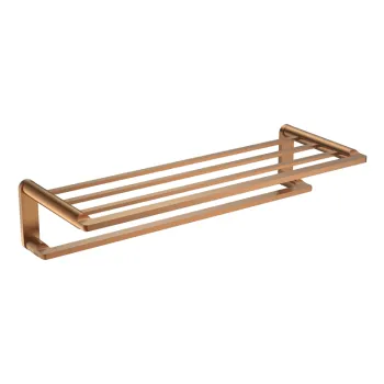 Brass Bathroom Accessories Set: Towel Rack, Holder, and Shelf