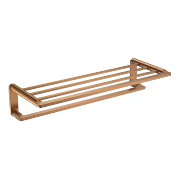 Brass Bathroom Accessories Set: Towel Rack, Holder, and Shelf