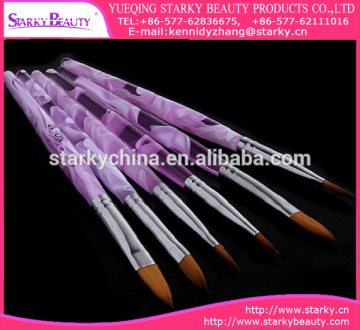 2016 Hot Sale Nail Art Brush Acrylic 3d Nail Art Brush Popular Artiste Nail Brush