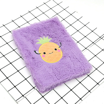 Cahier à couverture rigide en peluche personnalisable de haute qualité