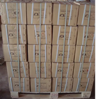 Malleable Iron Double Bolts Hose Clamps