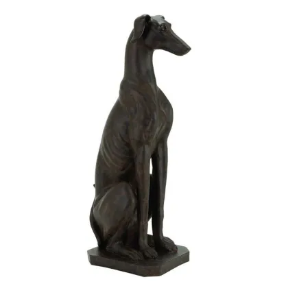 High quality antique bronze black dog statue