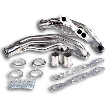 OEM Service Truck Stainless Steel Exhaust Manifold Headers for Chevy GMC 88-97 5.0L/5.7L 305 350 V8" 

However, for a more optimized search engine title, we could condense and prioritize key terms:

"Stainless Steel Exhaust Manifold Headers OEM for Chevy 