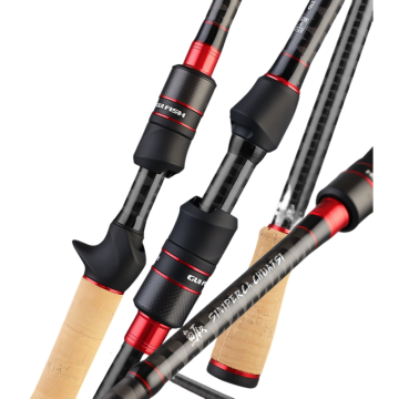 1.8m M/MH Wooden Handle Ultra Reel Adjustable Carbon Fishing Rod