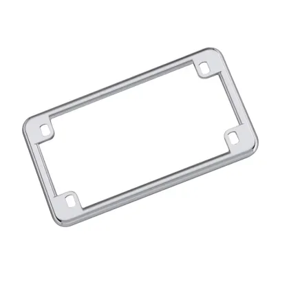 Black Chrome Motorcycle Decorative Frame for Harley Davidson License Plate
