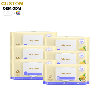 2024 Customized Organic Boom Fiber Baby Wet Wipes - 80pcs/100pcs 99% Water for Gentle Care