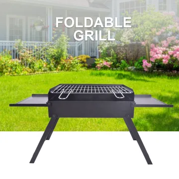 Foldable Bbq Grill Outdoor Camping Folding Portable Charcoal Barbecue Grill