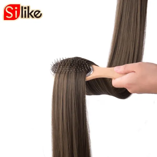 Custom-made  51 Inch synthetic hair extension clip in Straight Hair Drawstring Ponytail  Long Straight Wrap Around PonyTail Hair