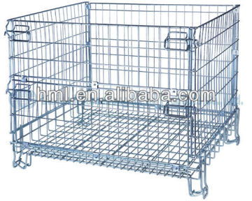 Wire basket with handle