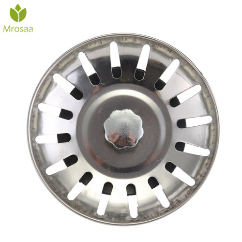 1 Pcs Mrosaa 81mm Kitchen Sink Drain Stainless Steel Mesh Stopper Hair Scraps Food Debris Plug Strainer Bathroom Sink Filter