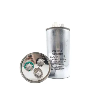 Manufacturer Supplies CBB65 450V AC Air Conditioner Capacitor 5-100uf