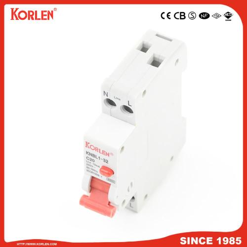 EARTH LEAKAGE CIRCUIT BREAKER KNBL1-32 32A 10mA SIRIM