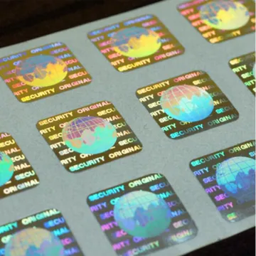 printable texture and hot stamping hologram wine label