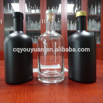 Super Flint 700ML Cylindrical Glass Vodka Bottle Glass Drinking Bottle