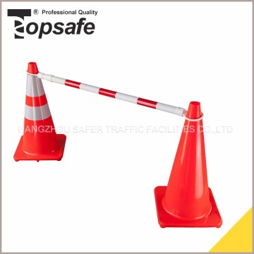 S-1481white pipe and red reflective tape traffic cone bar