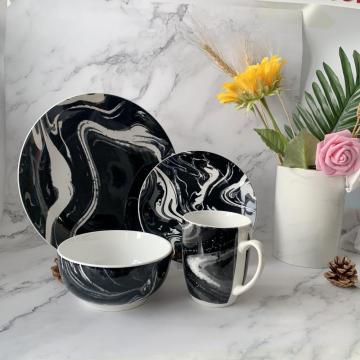 Set de vajilla de 16pcs Conjunto de gres porcelánico Diseño caliente