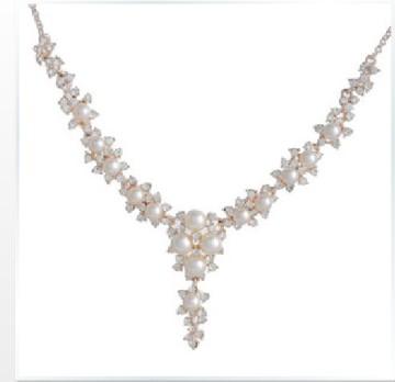 Charming Pearl Jewelry Necklace (FQ-1249)