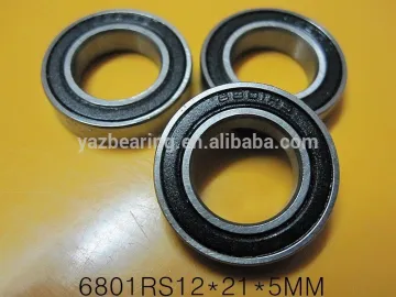 6801 RS 2RS 12*21*5 mm deep groove bearings