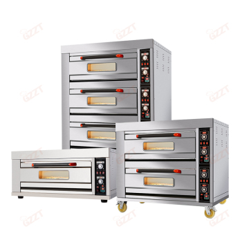 Lò nướng điện/gas đa chức năng chuyên nghiệp cho tiệm bánh và nhà hàng - Khay kiểm soát độc lập (2/4/6/9/12)