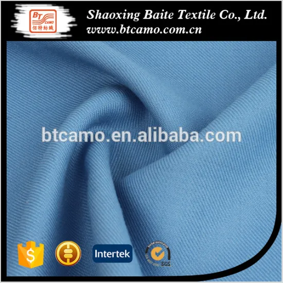solid color 100% cotton twill fabric for pants