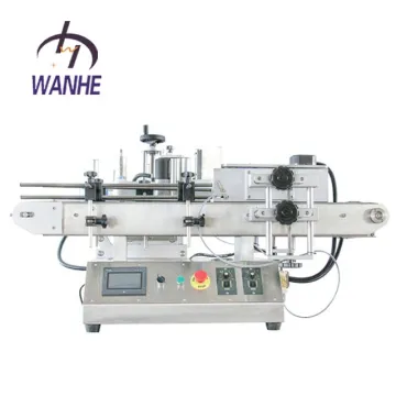 Wanhe Automatic Commercial Packaging Labeling Machine for Cosmetics Round Bottles