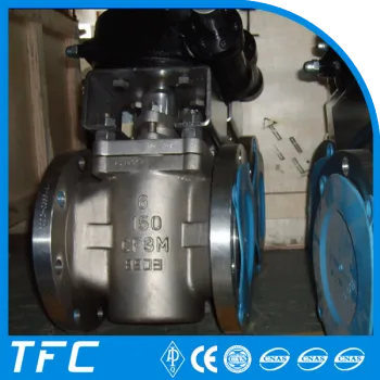 flanged duplex stainless steel plug valve