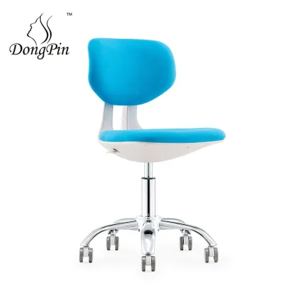 Adjustable Swivel Ergonomic Nail Salon Chair with Back for Massage and Office Use