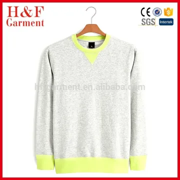 Custom made knitted sweaters man hoodies crewneck sweatshirt Grey
