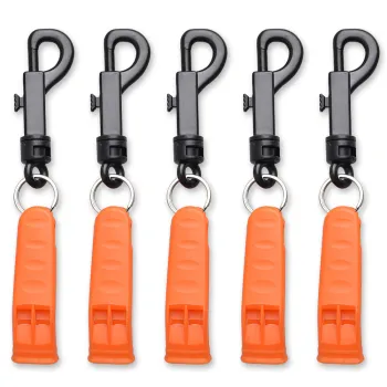 120db Outdoor Emergency Whistle 5-Pack: Essential Survival Tool for Hiking, Camping, Rowing, Climbing & Dog Training