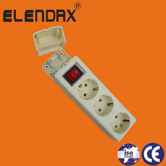 4 Yollu Avrupa Uzatma Soketi E9004ES
