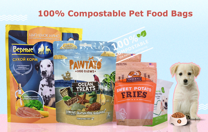 100 Compostable Pet Food Bags