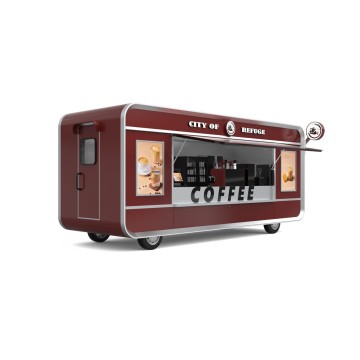 Fast Food Kiosk Cart with Customized Kitchen Machine