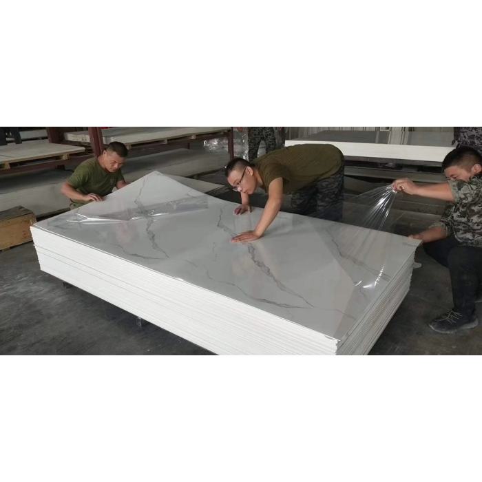 Spc Wall Panel ตกแต่งภายในแผ่นหินอ่อน Pvc