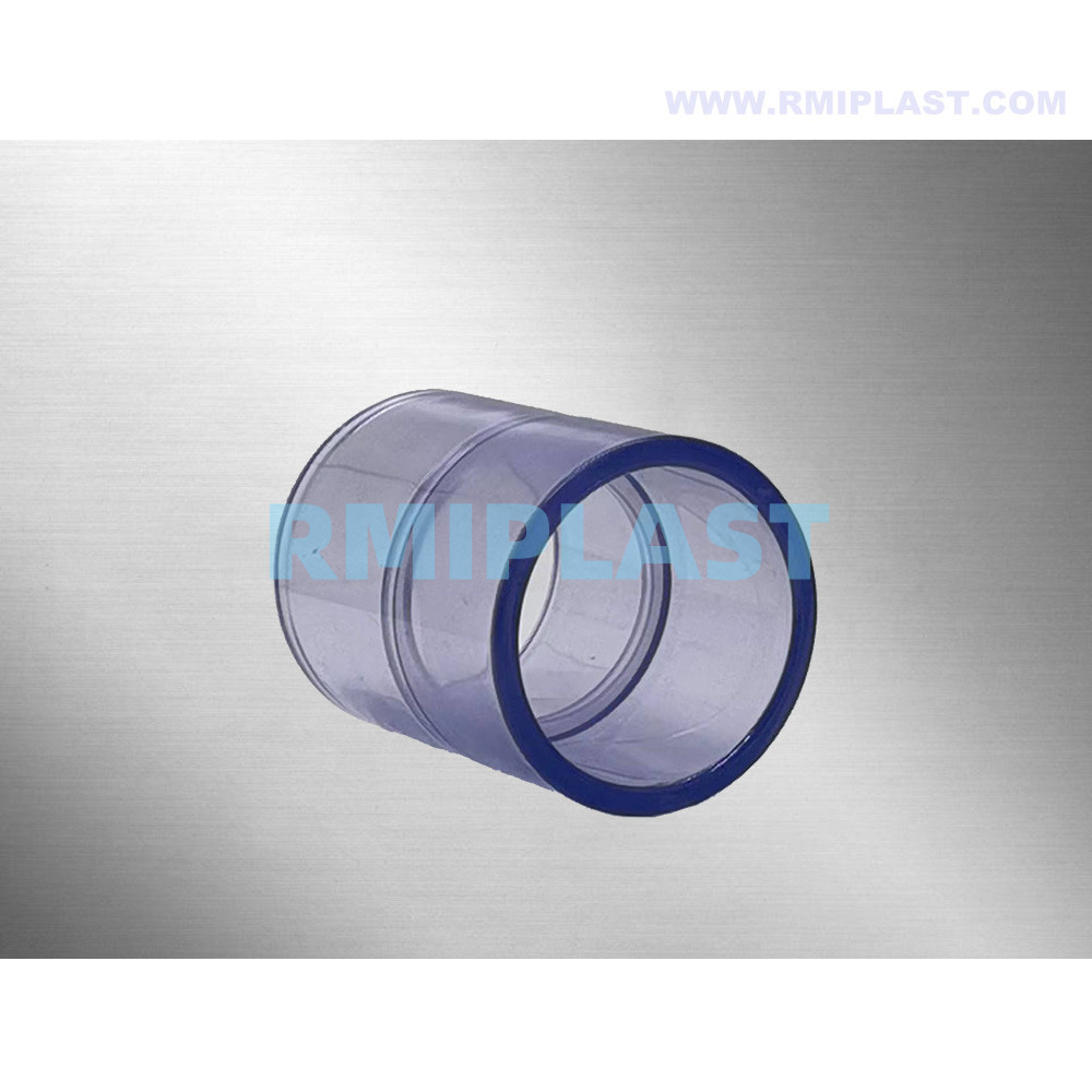 Acoplamiento de PVC transparente ASTM SCH80 8 ''